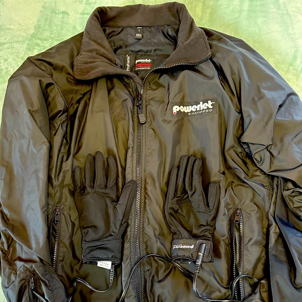 Women’s heated motorcycle jacket.